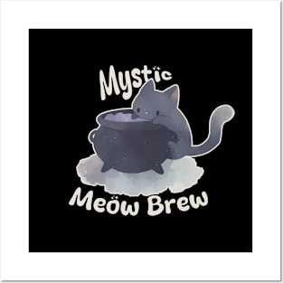 Mystic Meow Brew | Cat and a Cauldron Posters and Art